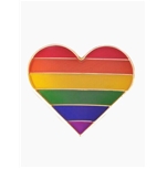  Rainbow heart pin